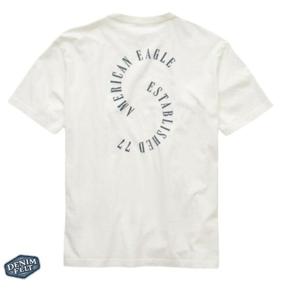American Eagle AE Men’s White AE Logo Graphic T-Shirt/Tee | NEW/NWT!! - Picture 6 of 13